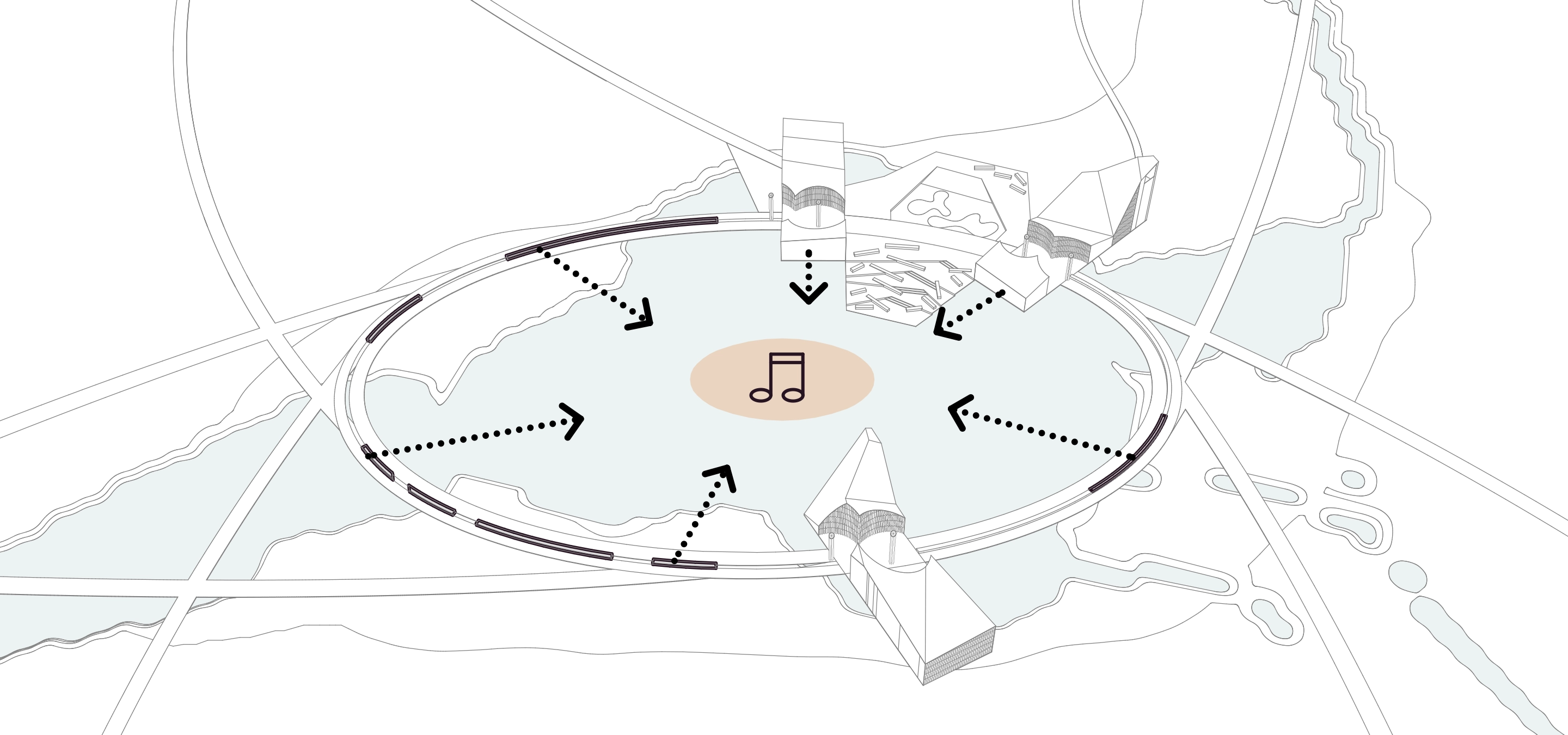 Design diagram 7 for Murmansk valley park, Murmansk, Russia.